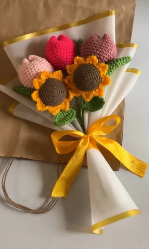 Sunflower Tulip Bouquet